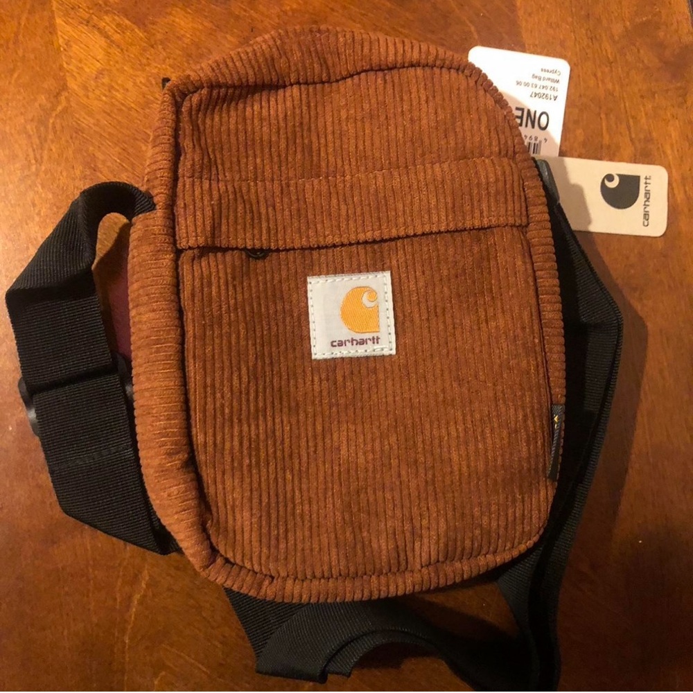 Small Brown Corduroy Carhartt Bag